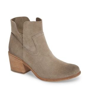 BP. grey suede bootie
